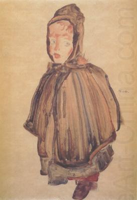 Girl with Hood (mk12), Egon Schiele